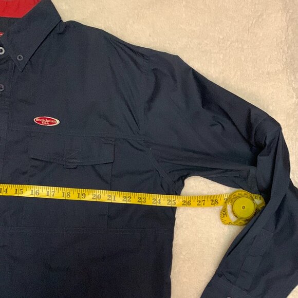 Boardsports USA Mens Button Down Shirt Removable Sleeves Size Large Like New - Picture 8 of 9